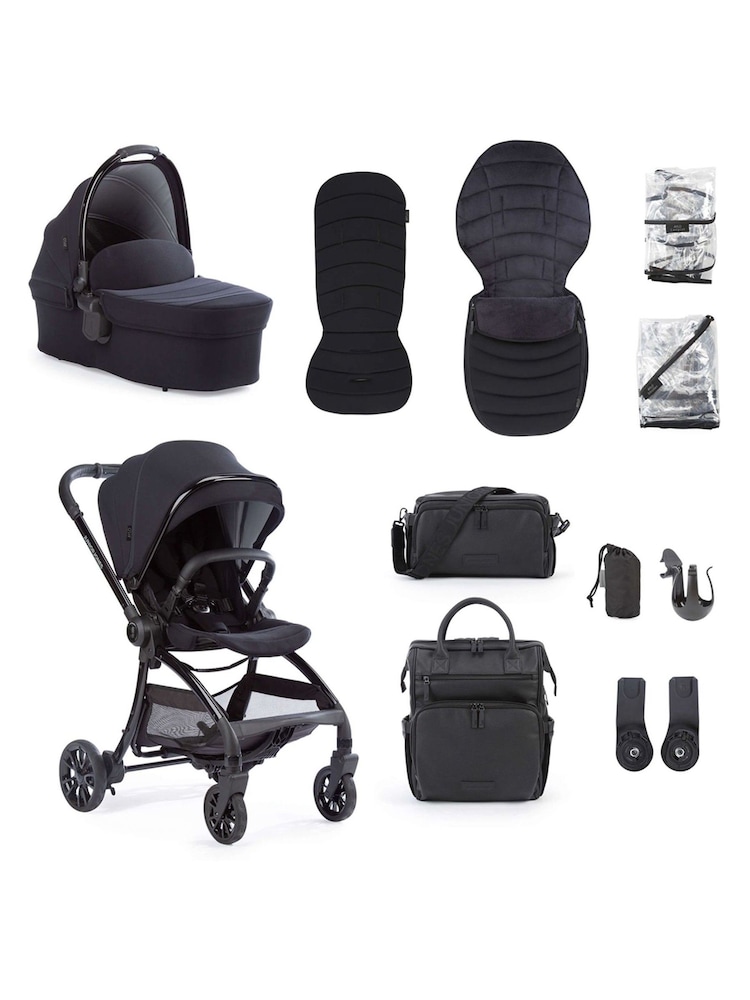 Junior Jones Rich Black Aylo Luxury Stroller Bundle - Image 1 of 6