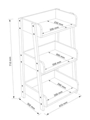 Natural Bronx Storage Shelf Unit - Image 3 of 4