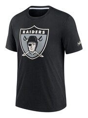 Nike Black NFL Fanatics Las Vegas Raiders Historic Tri-Blend T-Shirt - Image 1 of 3