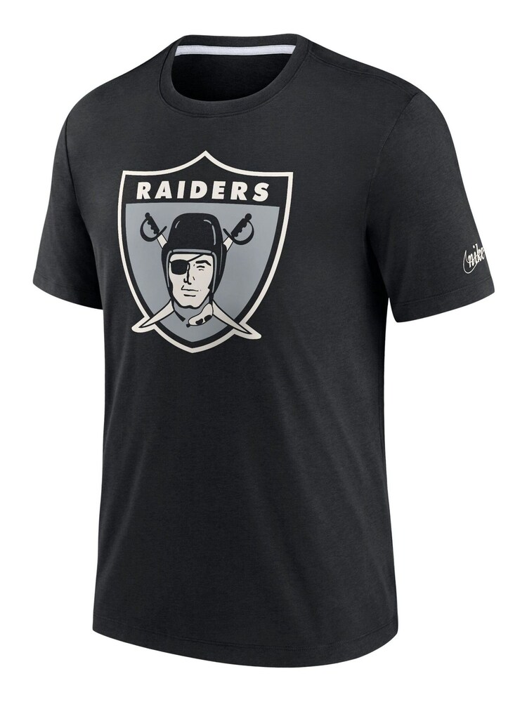 Nike Black NFL Fanatics Las Vegas Raiders Historic Tri-Blend T-Shirt - Image 1 of 3