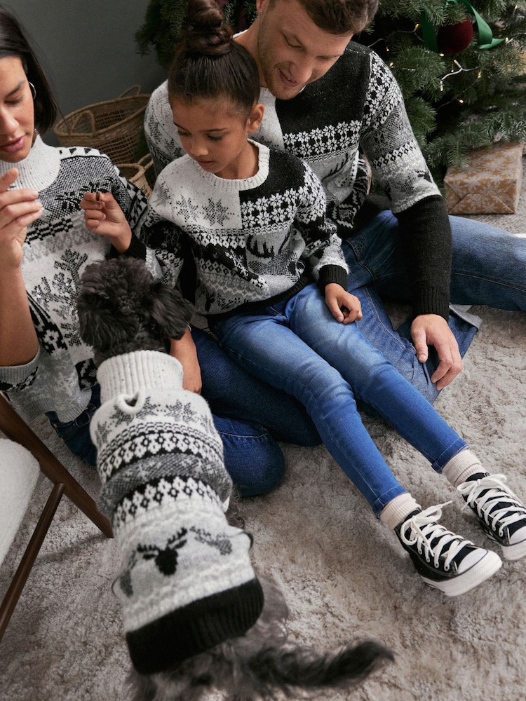 Grey Sequin Snowflake Womens Christmas Jumper - Image 2 of 4