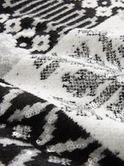 Grey Sequin Snowflake Womens Christmas Jumper - Image 4 of 4