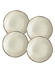 Dutch Rose Cream Set of 4 Dinner Plates Set of 4 Side Plates - Image 2 of 2