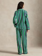 Polo Ralph Lauren Green Madison Long Sleeve Pyjama Set - Image 2 of 4