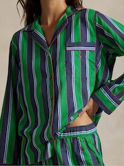 Polo Ralph Lauren Green Madison Long Sleeve Pyjama Set - Image 4 of 4