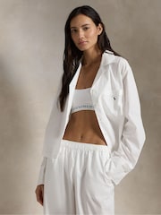 Polo Ralph Lauren White Shirting Stripes Long Sleeve Pyjama Set - Image 2 of 4