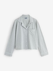 Polo Ralph Lauren Grey Polo Essentials Long Sleeve Notch Top & Pant Set - Image 7 of 8