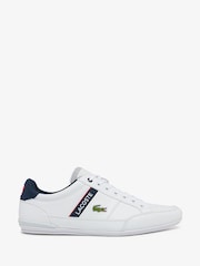 Lacoste Chaymon Turnschuhe mit Logo, Weiß/Blau - Bild 2 von 5