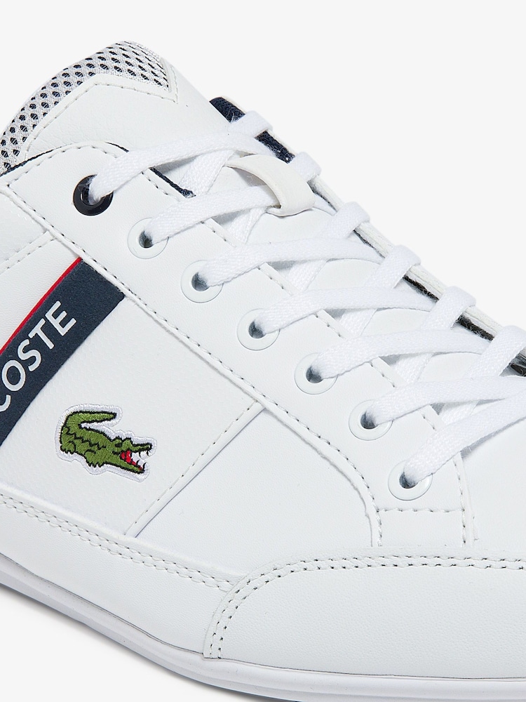 Lacoste Chaymon Turnschuhe mit Logo, Weiß/Blau - Bild 5 von 5 Lacoste Chaymon Turnschuhe mit Logo, Weiß/Blau - Bild 5 von 5