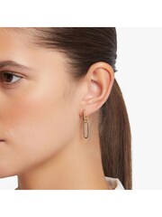 Jasper Conran London Ladies Silver Tone Jewellery Drop Earrings - Image 1 of 4