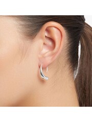 Jasper Conran London Ladies  Silver Tone Jewellery Hook Earrings - Image 4 of 4
