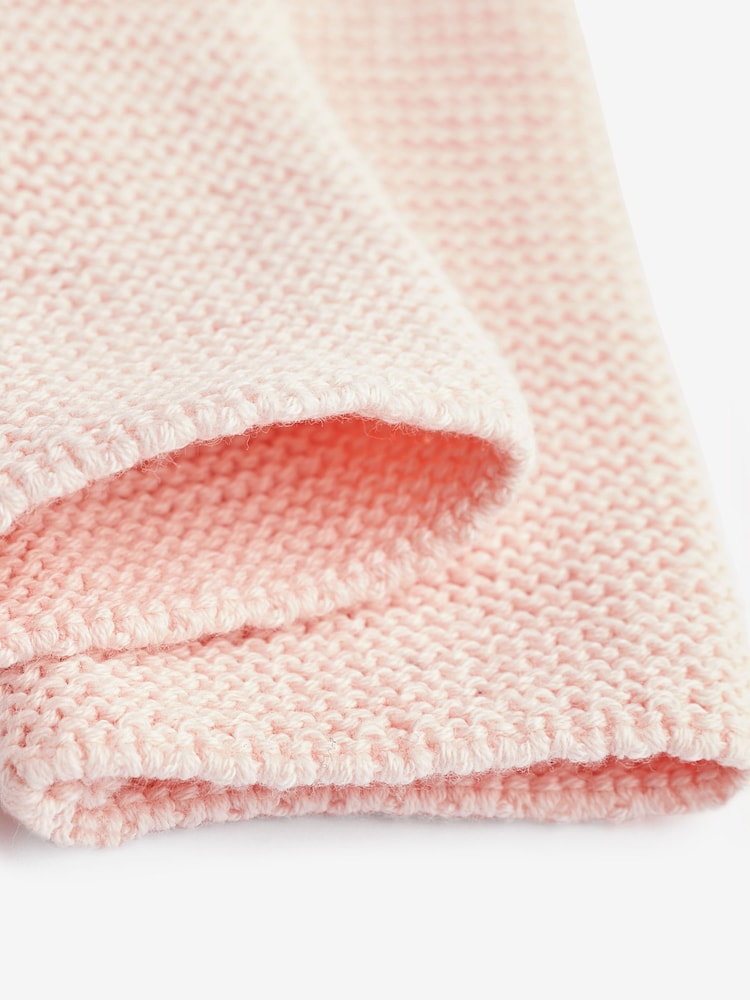 Pink Baby Frill Shoulder Knitted Cardigan (0mths-2yrs) - Image 6 of 6
