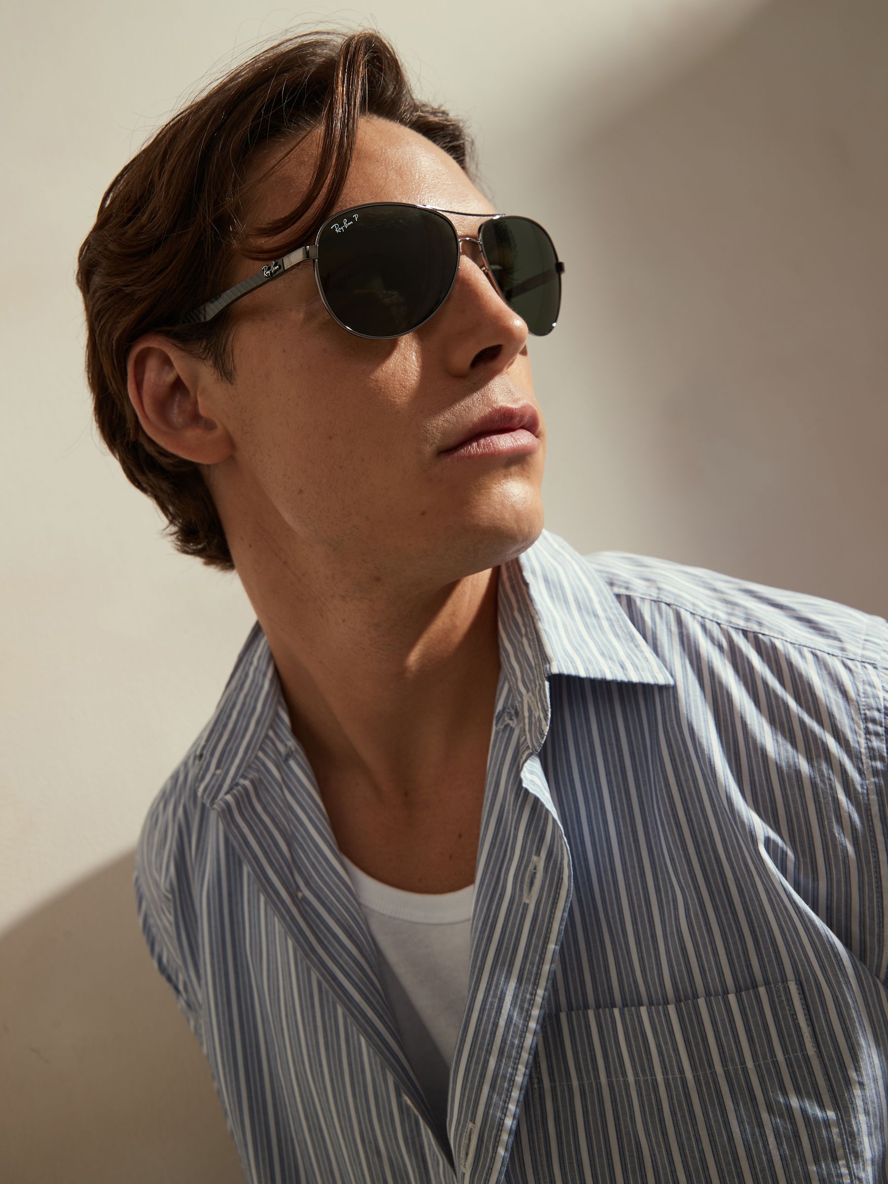 Acheter Lunettes de soleil Ray Ban grises en fibre de carbone from Next Belgium