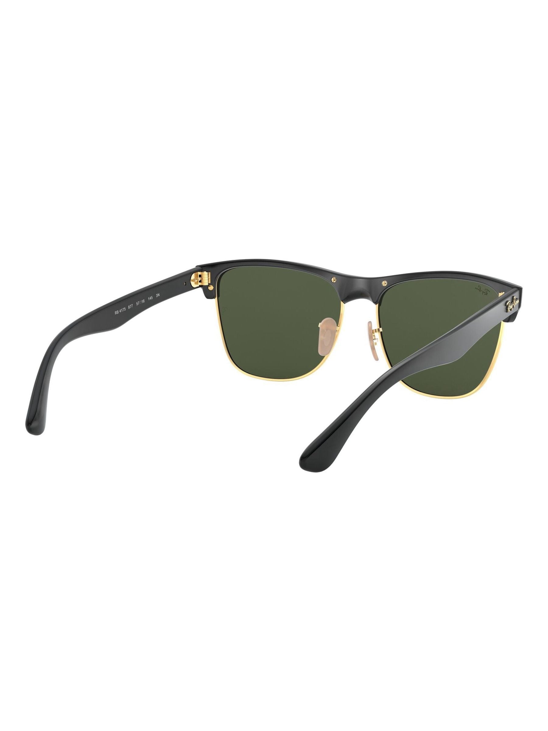 Buy Ray-Ban Black & Gold Clubmaster Oversized Sunglasses from Next