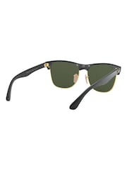 Ray-Ban Black & Gold Clubmaster Oversized Sunglasses - Image 10 of 14