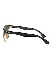Ray-Ban Black & Gold Clubmaster Oversized Sunglasses - Image 13 of 14