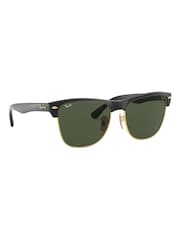 Ray-Ban Black & Gold Clubmaster Oversized Sunglasses - Image 3 of 14