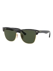 Ray-Ban Black & Gold Clubmaster Oversized Sunglasses - Image 5 of 14