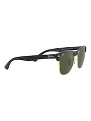 Ray-Ban Black & Gold Clubmaster Oversized Sunglasses - Image 7 of 14