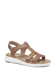 Hotter Tan Brown Strive Touch Fastening Sandals - Image 2 of 4