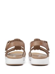 Hotter Tan Brown Strive Touch Fastening Sandals - Image 4 of 4