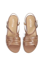 Hotter Brown Wide Fit Sienna Buckle Sandals - Image 4 of 4