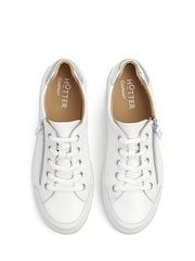 Hotter White Extra Wide Fit Chase II Lace up / Zip Trainers - Image 3 of 4