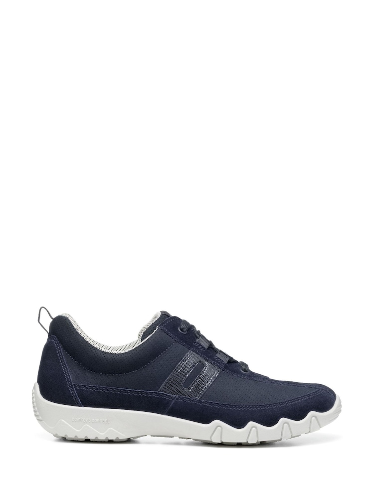 Hotter Blue Extra Wide Fit Leanne II Lace-Up Trainers - Image 1 of 4