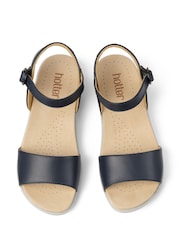 Hotter Blue Hotter Tropic Buckle Wide Fit Metallic Sandals - Image 4 of 4