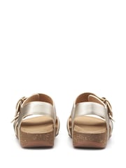 Hotter Gold Extra Wide Fit Tourist Buckle Sandals - Image 3 of 4