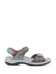 Hotter Green Walk II Touch Fastening Wide Fit Sandals - Image 1 of 4