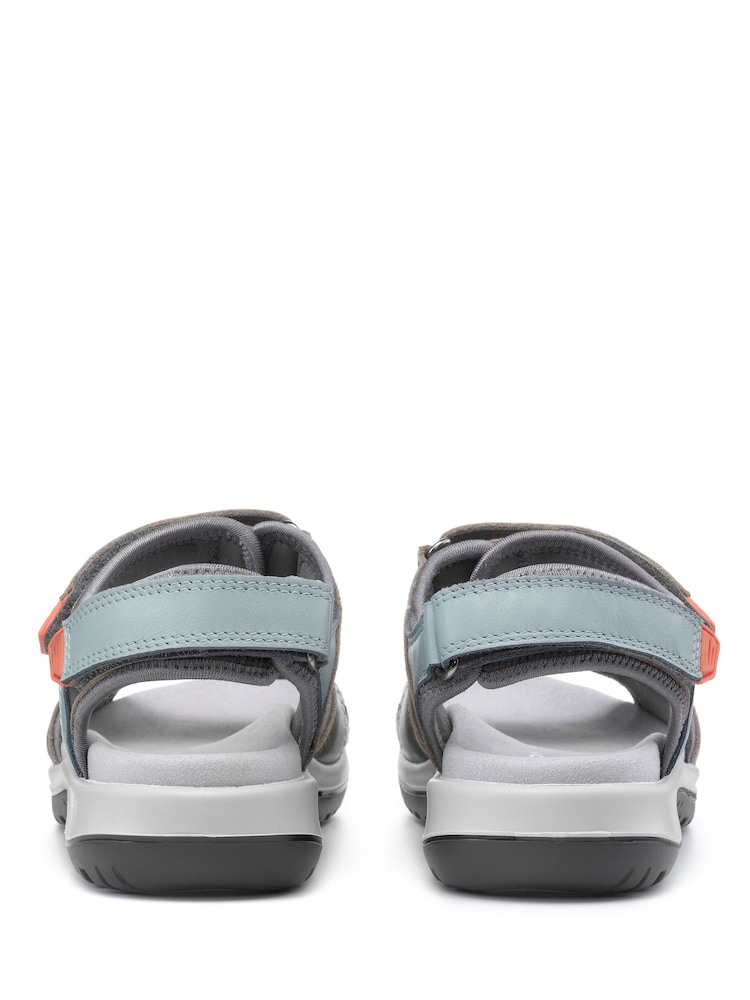 Hotter Green Walk II Touch Fastening Wide Fit Sandals - Image 3 of 4