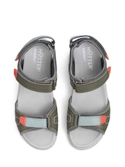 Hotter Green Walk II Touch Fastening Wide Fit Sandals - Image 4 of 4