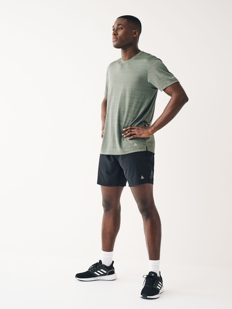 Dark Blue Short Sleeve Tee Active Mesh Training T-Shirt - Image 2 of 11