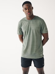 Dark Blue Short Sleeve Tee Active Mesh Training T-Shirt - Image 3 of 11