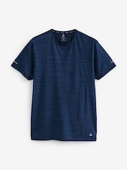 Dark Blue Short Sleeve Tee Active Mesh Training T-Shirt - Image 9 of 11