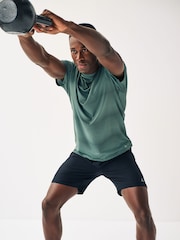 Зеленый хаки - Спортивная футболка с принтом Active Gym - Image 4 of 8