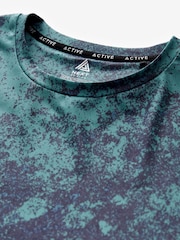 Blue Printed Training T-Shirt - Image 7 of 8