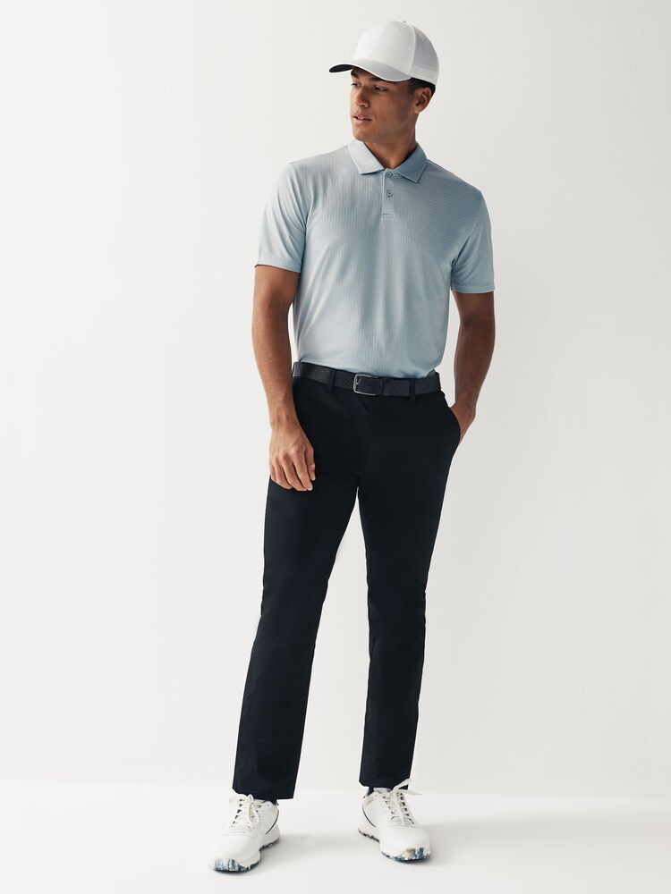 Grey Golf & Active Texture Polo Shirt - Image 2 of 7