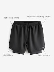 Black 2-In-1 Training Shorts - Image 11 of 11