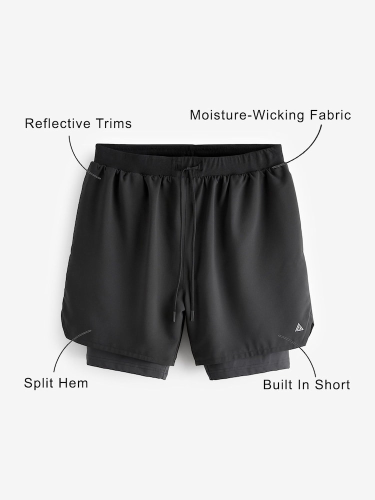 Negro - Pantalones cortos 2en1 para entrenar - Imagen 11 de 11 Negro - Pantalones cortos 2en1 para entrenar - Imagen 11 de 11