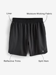 Black Training Shorts With Liner - Image 4 of 12