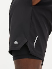 Black Training Shorts With Liner - Image 8 of 12