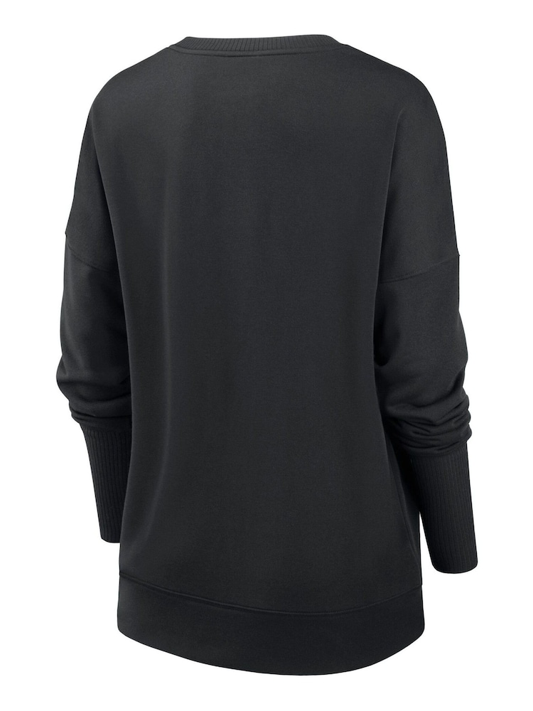 Nike Black NFL Fanatics Womens Pittsburgh Steelers Historic Dri Fit Drop Shoulder Crew Sweatshirt Womens - Image 3 of 3