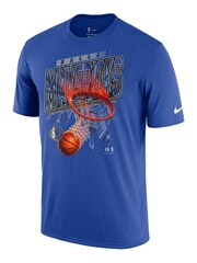Nike Blue 100% Cotton Fanatics Dallas Mavericks Nike Shattered Logo T-Shirt - Image 1 of 3