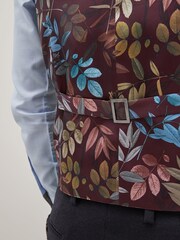 Blue Wool Blend Check Waistcoat - Image 6 of 6