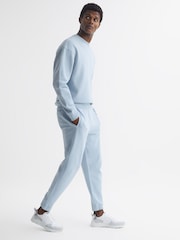 Reiss Ice Blue Ali Garment Dye Joggers - Image 1 of 6