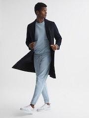 Reiss Ice Blue Ali Garment Dye Joggers - Image 6 of 6