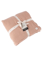 Yard Оверсайз Lark 4 Layer Muslin плиссированная ткань 100% хлопка покрывало - Изображение 6 из 6