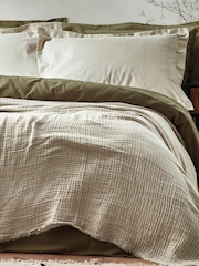 Yard Оверсайз Lark 4 Layer Muslin плиссированная ткань 100% хлопка покрывало - Изображение 1 из 7